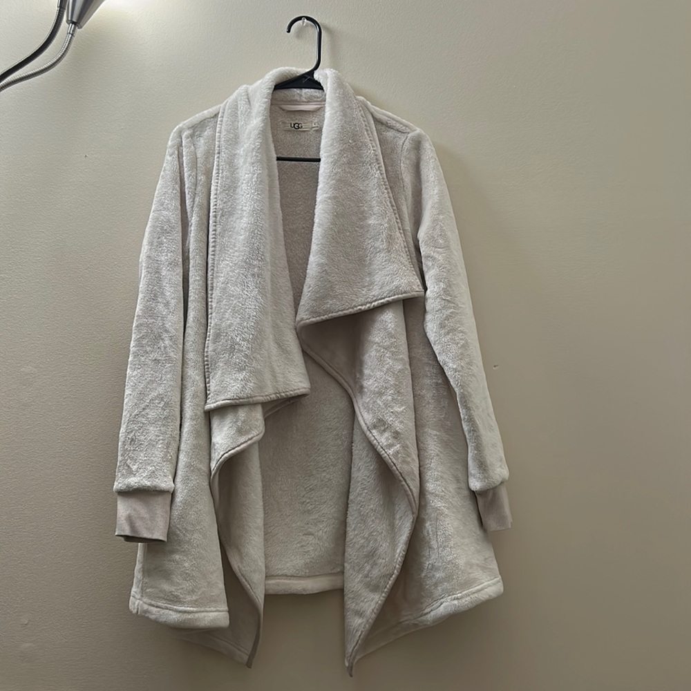 UGG Orla Double Face Fleece Drape Jacket with pockets